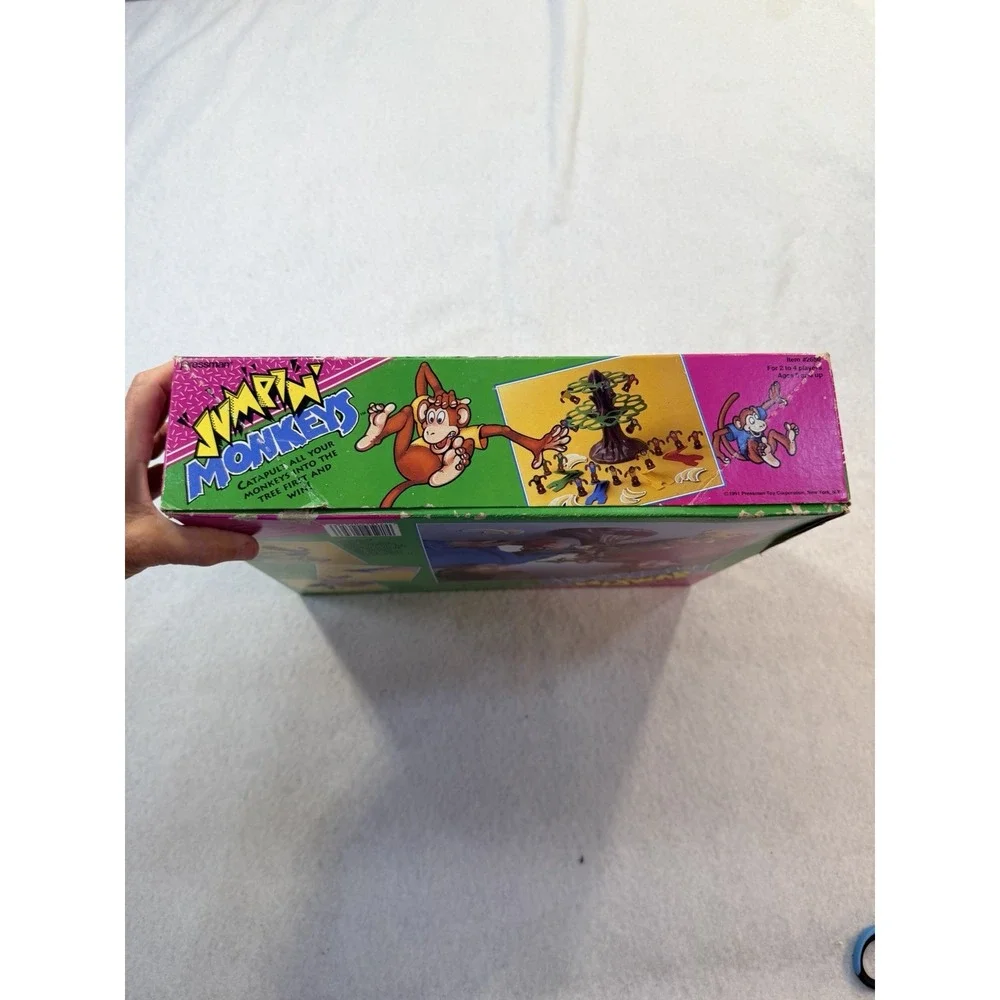 Vintage Pressman Jumpin' Monkeys Skill Action Game Kids Toy Retro 90's READ